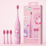 Ordo Sonic Kids Battery Toothbrush and Brush Head Bundle - Squishmallows Auggie